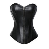 Corset Faux Leather Bustier Burlesque