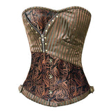 Brown Sexy Corsets and Bustiers Steampunk Gothic