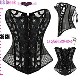 Steampunk Gothic Bustier Overbust Slimming Dress