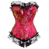 Brown Sexy Corsets and Bustiers Steampunk Gothic