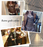 Brown Sexy Corsets and Bustiers Steampunk Gothic