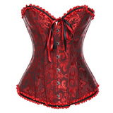 Brown Sexy Corsets and Bustiers Steampunk Gothic