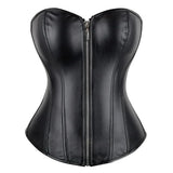 Corset Faux Leather Bustier Burlesque