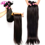 Straight Human Hair Bundles Hair Extensions