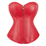 Corset Faux Leather Bustier Burlesque