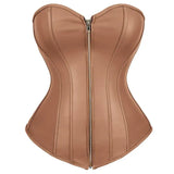 Corset Faux Leather Bustier Burlesque