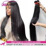 Straight Human Hair Bundles Hair Extensions