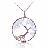 7 Chakra Tree Of Life Pendant Necklace