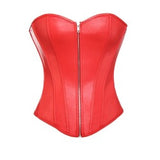 Corset Faux Leather Bustier Burlesque