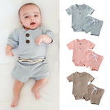 Baby Girl Ruffled Solid Color Sleeveless Backless Romper