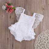 Romper Floral Ruffle Lace for Newborn Baby Girls