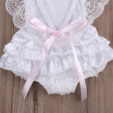 Romper Floral Ruffle Lace for Newborn Baby Girls