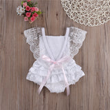 Romper Floral Ruffle Lace for Newborn Baby Girls