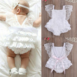 Romper Floral Ruffle Lace for Newborn Baby Girls