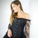 Steampunk Corset Burlesque Bustier Palace Style Strapless Dress