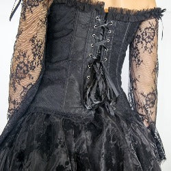 Steampunk Corset Burlesque Bustier Palace Style Strapless Dress