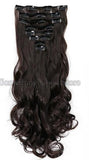 18" and 24" Long Curly Clip in Hair Extension