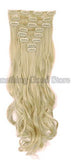 18" and 24" Long Curly Clip in Hair Extension