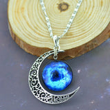 Moon Necklace Silver Color